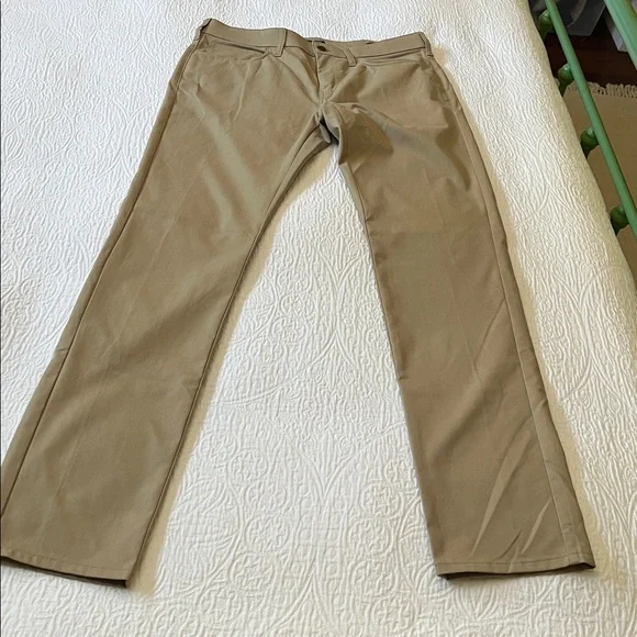 NWOT J. Crew 5-pocket Flex Slim Tech Pants in navy blue & khaki tan, size 33x34 - Picture 7 of 10